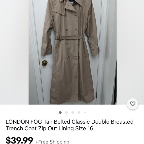 London Fog Trench Coat - Picture 7 of 7